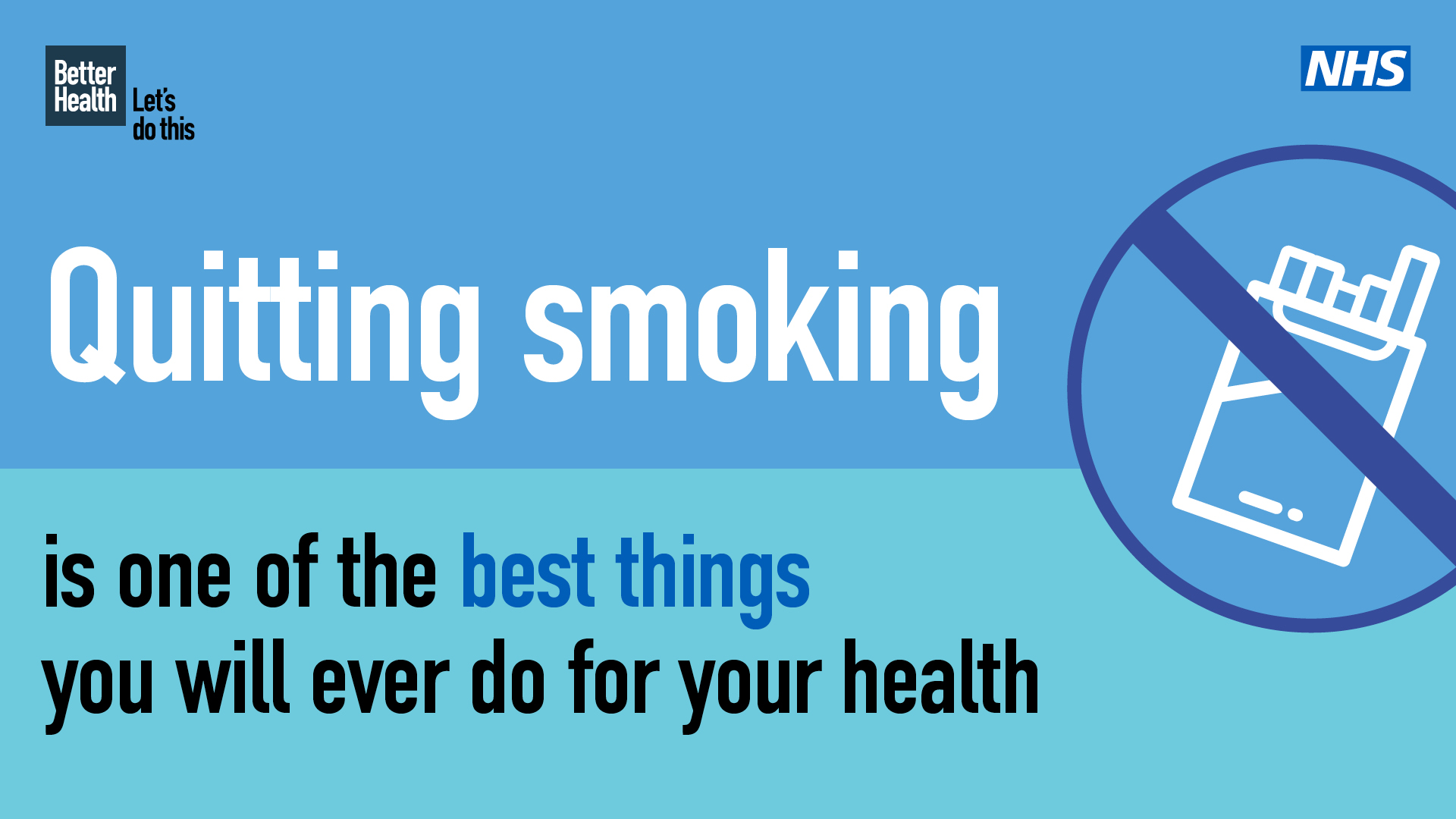 Quitting Smoking is one of the best things you can do for your health