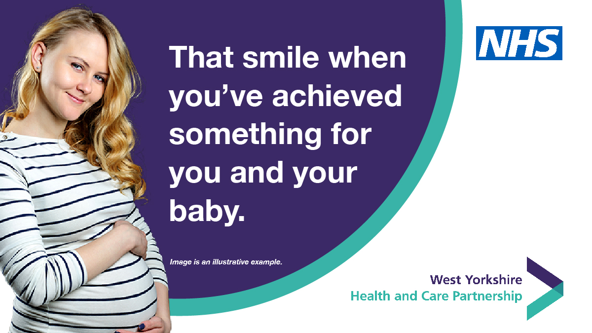 Young pregnant woman - that smile when you've achieved something for you and your baby