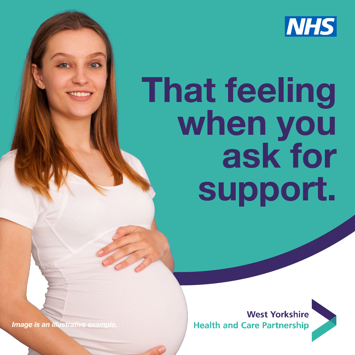 Young pregnant woman: That feeling when you ask for support