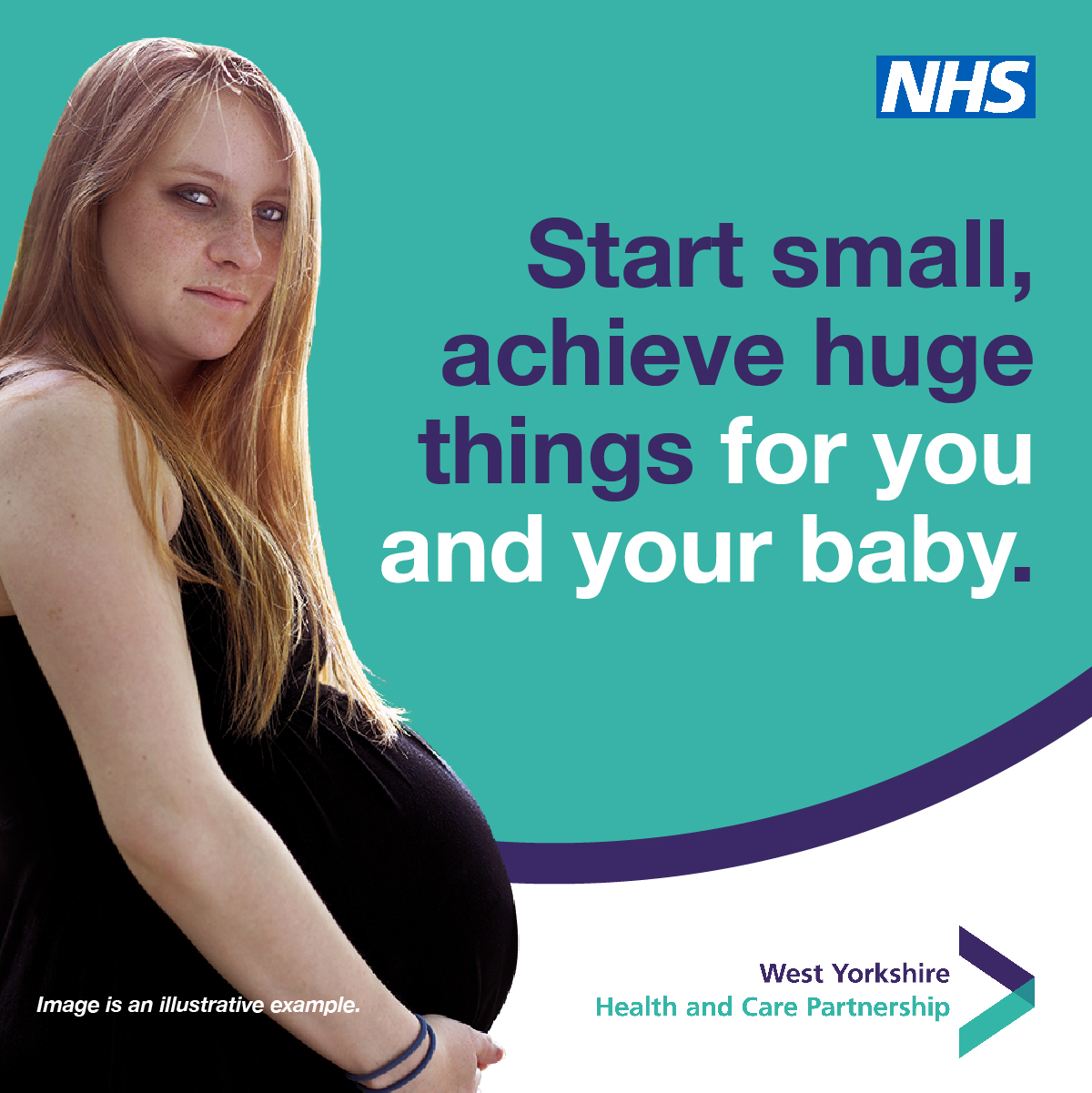 Young pregnant woman: Start small, achieve huge things for you and your baby